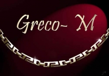 Greco M - náramek zlacený 